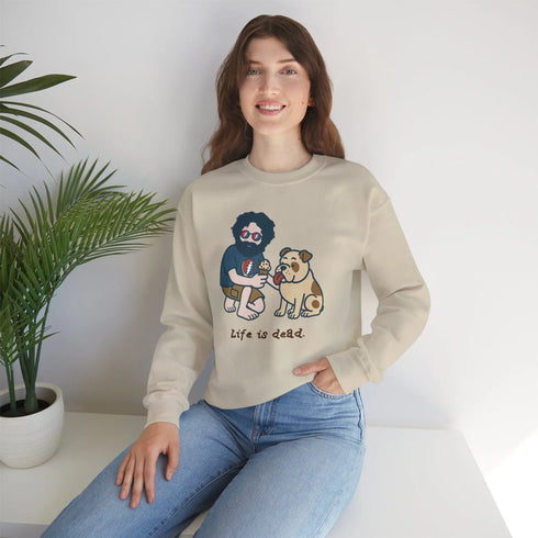 Grateful Dead - Jerry and Frank Are Sharin' | Life is dead. Crewneck Sweatshirt - StealieShop